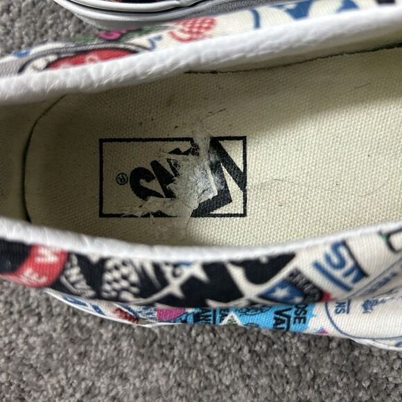 Vans Classic Slip On Men’s Size 11.5 Sticker Mash Up Grunge Y2K Skate Shoes Used main image 8